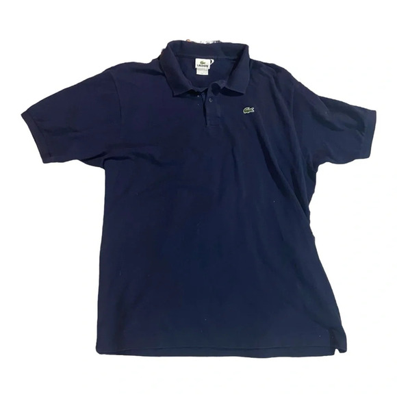 Lacoste Other - Lacoste Polo Collar Shirt Navy Sz XXL Cotton